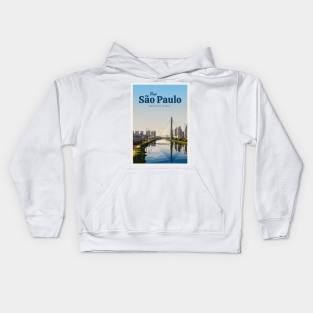 Visit São Paulo Kids Hoodie